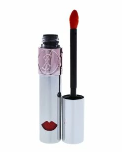 Cheapest 😍 Yves Saint Laurent 👩 Women's 0.2oz 7 Grab Me Red - Watermelon Red Volupte Liquid Color Balm Lip & Cheek Makeup 👏 -Yves Saint Laurent Shop 1111052700 RLLZ 2