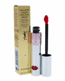 Best Pirce 🤩 Yves Saint Laurent 👩 Women's 0.2oz 8 Excite Me Pink - Cotton 🍬 Candy Pink Volupte Liquid Color Balm Lip & Cheek Makeup ✨