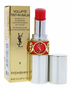 New ❤️ Yves Saint Laurent 👩 Women's 0.12oz 9 Tempt Me Pink Volupte Tint In Balm Lip & Cheek Makeup 🔔