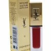 Hot Sale 😀 Yves Saint Laurent 👩 Women's 0.2oz 10 Carmin Statement Tatouage Couture Liquid Matte Lip & Cheek Makeup 🔔 -Yves Saint Laurent Shop 1111052711 RLLZ 1