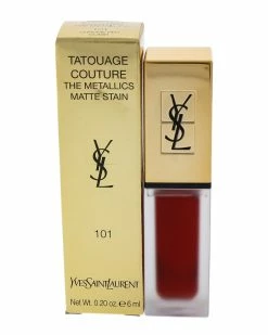 Hot Sale 🔥 Yves Saint Laurent 0.20oz Tatouage Couture The Metallics 👩 Women Lip & Cheek Makeup ✔️