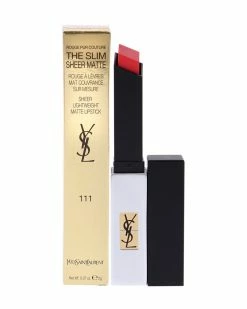 Top 10 🥰 Yves Saint Laurent 0.07oz Rouge Pur Couture The Slim Sheer Matte 💄 Lipstick - 111 Corail Explicite 👩 Women Lip & Cheek Makeup 🔥