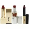 New 🎉 Yves Saint Laurent Rouge Pur Couture The Slim Matte 💄 Lipstick With Couture 💄 Lipstick & Volupte RockN Shine 💄 Lipstick Set 👩 Women Makeup Sets 🧨