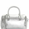 Buy 🧨 Yves Saint Laurent Saint Laurent Silver Leather Duffle Bag (Authentic Pre-Owned) 👩 Women Shoulder Bags ⭐