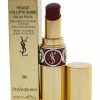 Best deal 🛒 Yves Saint Laurent 0.11oz #86 Mauve Cuir Rouge Volupte Shine Oil-Infused 💄 Lipstick 👩 Women Lip & Cheek Makeup 🛒
