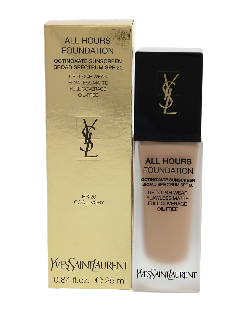 Brand new 🥰 Yves Saint Laurent 0.84oz BR20 Cool Ivory All Hours Foundation SPF 20 👩 Women Face & Eye Makeup 😍 3 Brand new 🥰 Yves Saint Laurent 0.84oz BR20 Cool Ivory All Hours Foundation SPF 20 👩 Women Face & Eye Makeup 😍