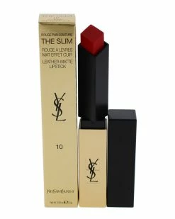 Best deal 🤩 Yves Saint Laurent 0.08oz #10 Corail Antinomique Rouge Pur Couture The Slim Matte 💄 Lipstick 👩 Women Lip & Cheek Makeup 💯