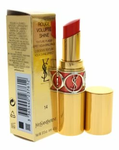 Top 10 😉 Yves Saint Laurent 0.15oz Rouge Volupte Corail In Touch Shine 💄 Lipstick 👩 Women Lip & Cheek Makeup 😉