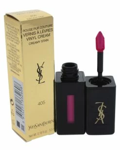 Best reviews of ❤️ Yves Saint Laurent 0.18oz Explicit Pink Vernis A Levres Vinyl Cream Lip Stain 👩 Women Lip & Cheek Makeup 🥰