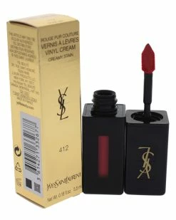 Coupon 🤩 Yves Saint Laurent 0.18oz Rose Mix Vernis A Levres Vinyl Cream Lip Stain 👩 Women Lip & Cheek Makeup 👍
