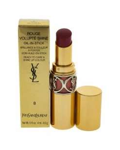 Top 10 🥰 Yves Saint Laurent 0.15oz #8 Pink In Confidence Rouge Volupte Shine 💄 Lipstick 👩 Women Lip & Cheek Makeup 🔔