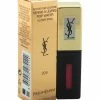 Hot Sale 🥰 Yves Saint Laurent 0.2oz #204 Onde Rose Rouge Pur Couture Vernis A Levres Pop Water 👩 Women Lip & Cheek Makeup 🥰