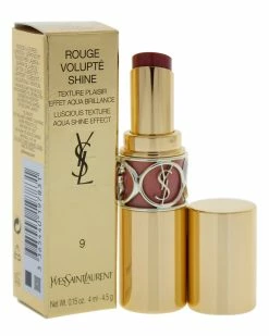 Best Sale ✨ Yves Saint Laurent 0.15oz #9 Nude In Private Rouge Volupte Shine 💄 Lipstick 👩 Women Lip & Cheek Makeup 🥰