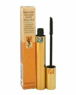 Best Pirce 😀 Yves Saint Laurent YSL .23oz Charcoal Black Volume Effect Faux Cils Waterproof Luxurious Mascara 👩 Women Face & Eye Makeup 🤩