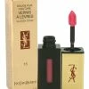Outlet ✔️ Yves Saint Laurent .2oz Rose Vinyl Rouge Pur Couture Vernis A Levres Glossy Stain 👩 Women Lip & Cheek Makeup 🧨 -Yves Saint Laurent Shop 4120502839 RLLZ 1