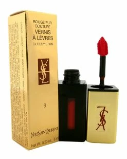 Coupon 🌟 Yves Saint Laurent .2oz Rouge Laque Rouge Pur Couture Vernis A Levres Glossy Stain 👩 Women Lip & Cheek Makeup ⭐ -Yves Saint Laurent Shop 4120503359 RLLZ 2
