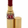 Best deal 🧨 Yves Saint Laurent 0.15oz #45 Rouge Tuxedo Rouge Volupte Shine Oil-In-Stick 💄 Lipstick 👩 Women Lip & Cheek Makeup 🎉
