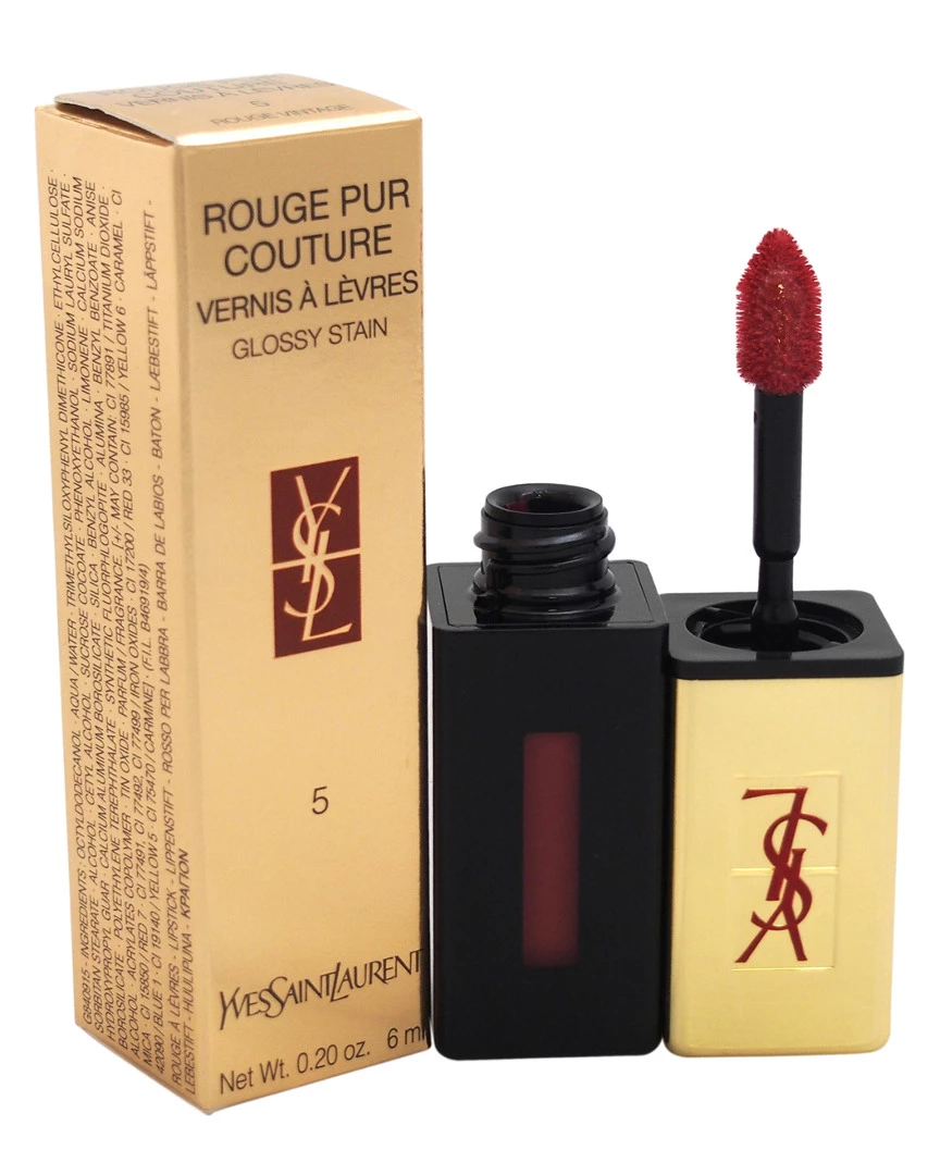 Discount โญ Yves Saint Laurent YSL .2oz Rouge Vintage Rouge Pur Couture Vernis A Levres Glossy Stain ๐ฉ Women Lip & Cheek Makeup โจ 3 Discount โญ Yves Saint Laurent YSL .2oz Rouge Vintage Rouge Pur Couture Vernis A Levres Glossy Stain ๐ฉ Women Lip & Cheek Makeup โจ