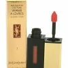 Best Pirce 💯 Yves Saint Laurent .2oz Corail Aquatique Rouge Pur Couture Vernis A Levres Glossy Stain 👩 Women Lip & Cheek Makeup 🧨