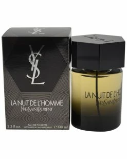 Discount ⌛ Yves Saint Laurent Men's La Nuit De L'Homme 3.3oz Eau De Toilette Spray Cologne & Aftershave ❤️