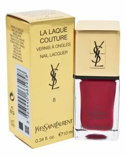 New ✔️ Yves Saint Laurent 0.34oz #08 Fuchsia Cubiste La Laque Couture 👩 Women Bath & Body 🔥
