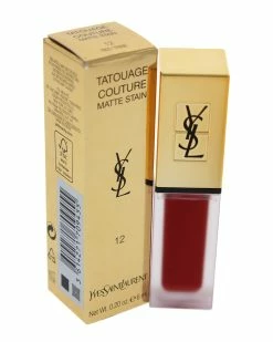 Coupon ⭐ Yves Saint Laurent 0.2oz Red Tribe Tatouage Couture Liquid Matte Lip Stain 👩 Women Lip & Cheek Makeup ✔️