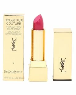 Best Sale 😍 Yves Saint Laurent 0.13oz #07 Le Fuchsia Rouge Pur Couture 👩 Women Lip & Cheek Makeup 🔔