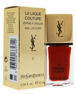 Best Sale ✔️ Yves Saint Laurent 0.34oz Orange Fusion La Laque Couture 👩 Women Bath & Body 👍